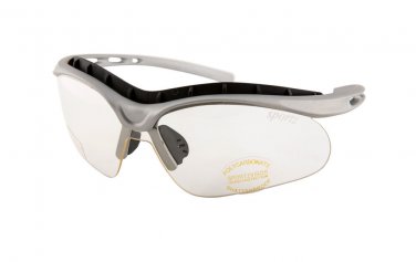 NEW GREY SPORTZVISORS POLYCARBONATE SHATTERPROOF WRAP AROUND SPORTS GLASSES