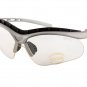 NEW GREY SPORTZVISORS POLYCARBONATE SHATTERPROOF WRAP AROUND SPORTS GLASSES