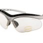 NEW GREY SPORTZVISORS POLYCARBONATE SHATTERPROOF WRAP AROUND SPORTS GLASSES