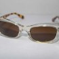 NEW ANIMAL PRINT SUNGLASSES VINTAGE RETRO CLEAR TRANSPARENT FRAME