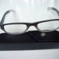 READING GLASSES BLACK/WHITE + 3.0 STRENGTH & CASE D500