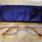NEW SPRUNG ARM READING GLASSES +3.0 GILT OVAL D502