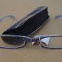 BLUE TARTAN CHECK READING GLASSES +1.0 PLUS CASE D507