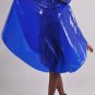 TOP QUALITY UNISEX BLUE PVC PONCHO RAINCOAT MAC COAT FESTIVAL CAMPING PR11