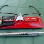 READING GLASSES RED/BLACK + 3.0 STRENGTH PEN & POUCH