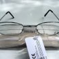 READING GLASSES SILVER FRAMES + CASE +2.50 TY102