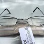 READING GLASSES SILVER FRAMES + CASE +2.50 TY102