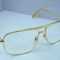 4 X SQUARE AVIATOR READING GLASSES GOLD METAL +2.0