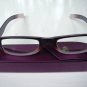 READING GLASSES PURPLE/WHITE + 3.0 STRENGTH & CASE D500