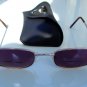 BIFOCAL READING SUNGLASSES GLASSES WITH CASE SLIM GOLD COLOUR METAL FRAME +1.75