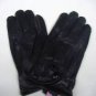 NWT 1 PAIR LADIES REAL LEATHER GLOVES FLEECE LINED BLACK SIZE M/L