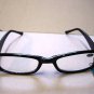 QUALITY TRENDY READING GLASSES BLACK FRAMES + 2.5 E40