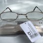 READING GLASSES GOLD METAL FRAMES + CASE + 2.5 TY102