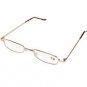 READING GLASSES SPRUNG ARM & BRONZE CASE + 2.0 C7