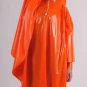 TOP QUALITY UNISEX ORANGE PVC PONCHO RAINCOAT MAC COAT FESTIVAL CAMPING PR11
