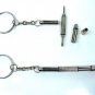 KEYRING SCREWDRIVER MINIATURE SPANNER FLAT HEAD PHILLIPS METAL REPAIR GLASSES
