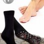 NEW TOURMALINE SELF HEATING PAIR OF SOCKS MAGNETIC SUPPORT THEROPY