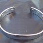 MAGNETIC POLISHED SILVER COLOUR SOLID COPPER THERAPY BRACELET BANGLE