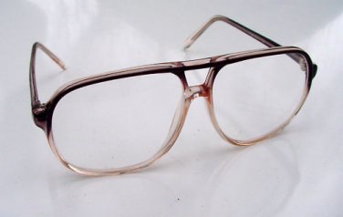 4 PAIRS LARGE RETRO 2 TONE BROWN SQUARE AVIATOR SHAPE READING GLASSES +1.25 EURO