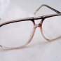 4 PAIRS LARGE RETRO 2 TONE BROWN SQUARE AVIATOR SHAPE READING GLASSES +1.25 EURO