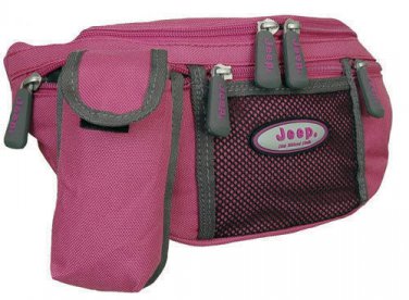 JEEP LARGE PRACTICAL FUCHSIA PINK BUM HIP BAG HANDBAG