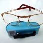 FOLDING READING GLASSES WITH BLUE CLIP CASE +1.5 F2