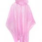 4 WATERPROOF PONCHOS CAPE MAC FESTIVALS PINK DISPOSABLE EMERGENCY RAINCOAT