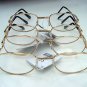 4 PAIRS OF READING GLASSES SILVER METAL FRAMES +2.0 M141