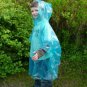 2 CHILDRENS WATERPROOF RAIN PONCHOS CAPE MAC FESTIVALS BLUE DISPOSABLE RAINCOAT