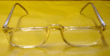 MODERN READING GLASSES SPECTACLES CLEAR FRAMES + 1.25 SAGA