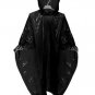 10 WATERPROOF PONCHOS CAPE MAC FESTIVALS BLACK DISPOSABLE EMERGENCY RAINCOAT