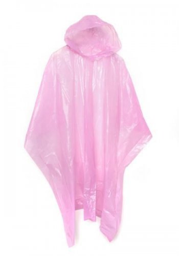 10 WATERPROOF PONCHOS CAPE MAC FESTIVALS PINK DISPOSABLE EMERGENCY RAINCOAT