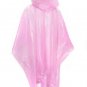 10 WATERPROOF PONCHOS CAPE MAC FESTIVALS PINK DISPOSABLE EMERGENCY RAINCOAT