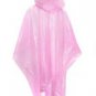 10 WATERPROOF PONCHOS CAPE MAC FESTIVALS PINK DISPOSABLE EMERGENCY RAINCOAT