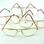 4 x QUALITY AVIATOR STYLE SPRUNG ARM READING GLASSES GOLD FRAME +1.5 premier M