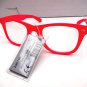WAYFARER STYLE CLEAR GLASSES PINK FRAMES RETRO LOOK
