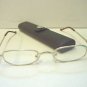 READING GLASSES SPRUNG ARM & BRONZE CASE   + 3.5  C7