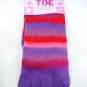 1 PAIR LADIES GIRLS STRIPEY SOFT KNITTED TOE SOCKS UK 4-7 EU37-40 LILAC RED PINK