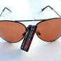 AVIATOR STYLE HIGH DENSITY DRIVING LENS GLASSES SUNGLASSES BLACK