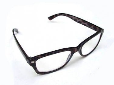 2 PAIRS WAYFARER READING GLASSES BLACK TORTOISESHELL +3.0 R4007