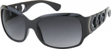 LARGE SUNGLASSES GLASSES GLAMOROUS CELEB STYLE BLACK FRAMED  S100