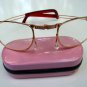 FOLDING READING GLASSES WITH PINK HARD CASE +2.00  F3