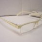 STYLISH READING GLASSES SPRUNG ARM  CREAM +2.0 D509