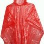 1 WATERPROOF PONCHO CAPE MAC FESTIVALS RED DISPOSABLE EMERGENCY RAINCOAT