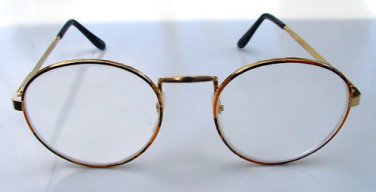 NEW ROUND READING GLASSES +2.75 COPPER GOLD COLOUR 09