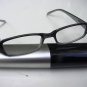 SMART SPRUNG ARM BLACK READING GLASSES & CASE+ 3.0 D515