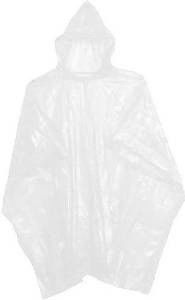 1 WATERPROOF PONCHO CAPE MAC FESTIVALS CLEAR DISPOSABLE EMERGENCY RAINCOAT
