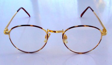 NEW SEMI ROUND READING GLASSES +3.25  GOLD COLOUR bay004
