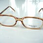 READING GLASSES LARGE CLEAR LIGHT BROWN FRAME +1.25 STYLE 15