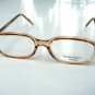 READING GLASSES LARGE CLEAR LIGHT BROWN FRAME +1.25 STYLE 15